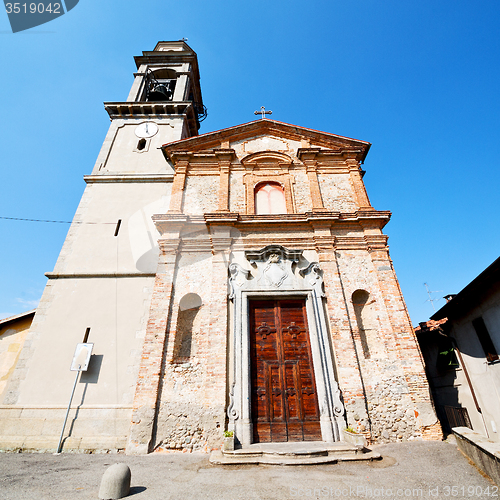 Image of heritage  old architecture in italy europe milan religion       