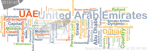 Image of United Arab Emirates UAE background concept