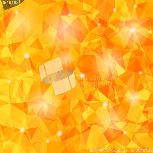 Image of Abstract Orange Polygonal Background