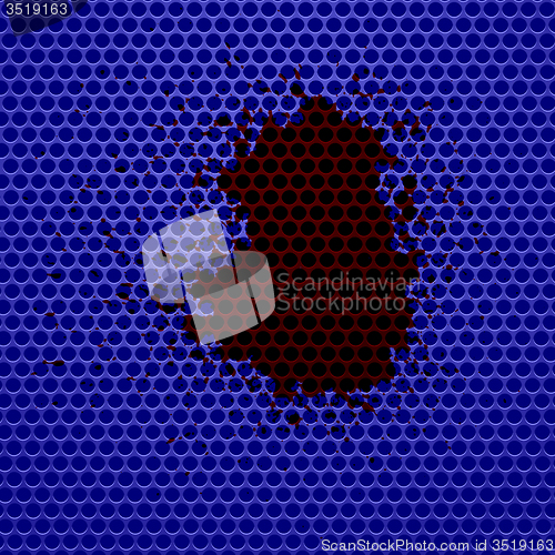 Image of Blue Perforated Background