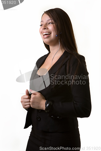 Image of Business woman laughing