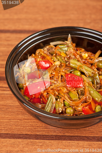 Image of warm vegetable salad