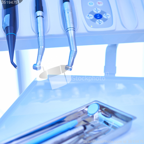 Image of Closeup of a modern dentist tools