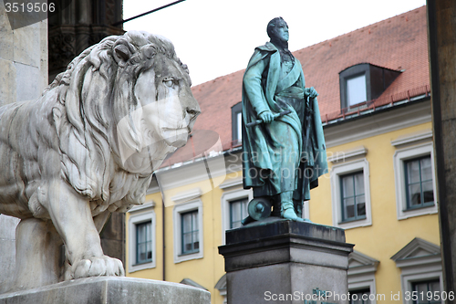 Image of Odeonsplatz - Feldherrnhalle in Munich Germany