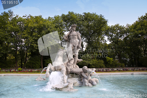 Image of Neptune Fountain in Munich, Germany