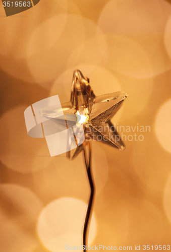 Image of Christmas star light macro