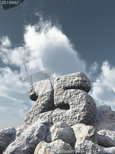 Image of number twenty five rock