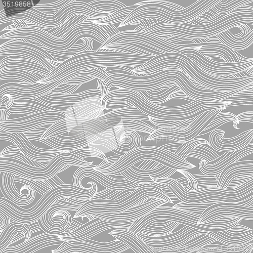 Image of Abstract Grey Wave Background