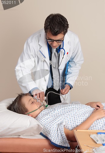 Image of Doctor adjusting face mask