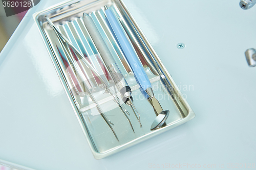 Image of Closeup of a modern dentist tools