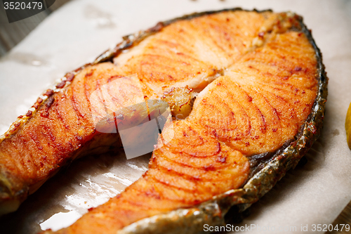 Image of Salmon fillet grilled 