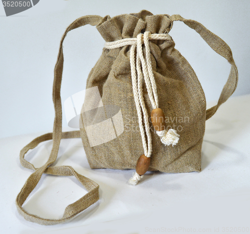 Image of Handmade flax purse