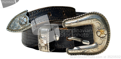 Image of Cowboy leather belt