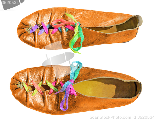 Image of Ladies fun orange shoes