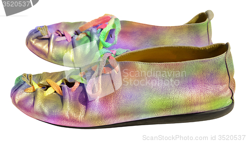 Image of Ladies fun rainbow shoes