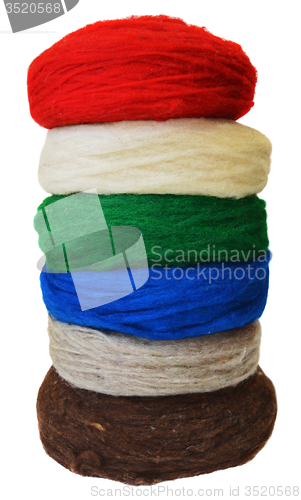 Image of Dyed wool yarn