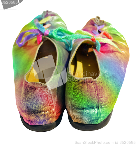 Image of Ladies fun rainbow shoes