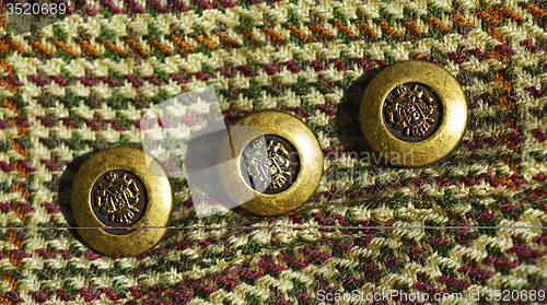 Image of Fabric and buttons