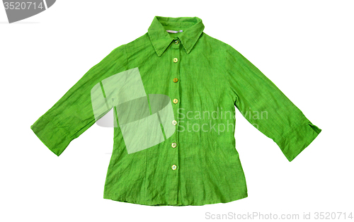 Image of Green linen blazer