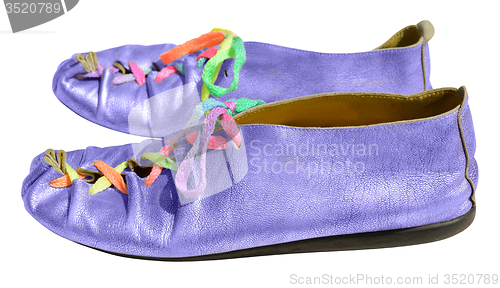 Image of Ladies fun blue shoes