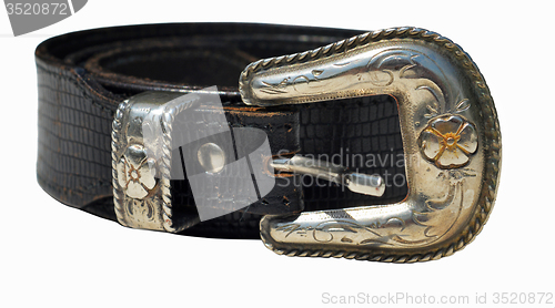 Image of Cowboy leather belt