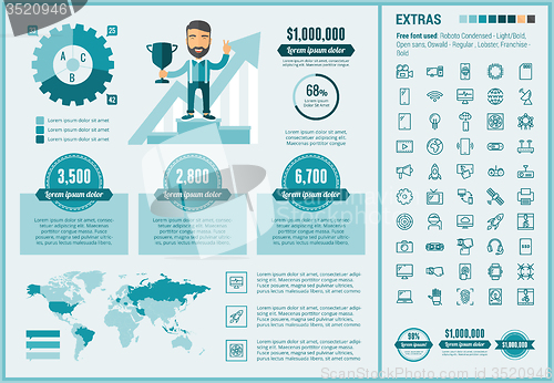 Image of Start up flat design Infographic Template