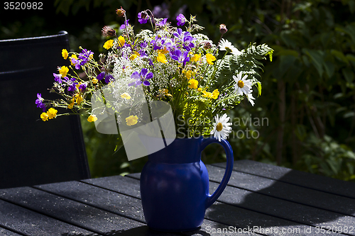 Image of summer flowers in a jug