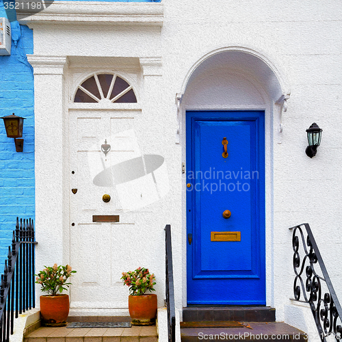 Image of notting hill in london england old suburban and antique     wall