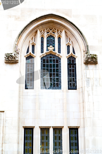 Image of   in england  brick and glass the wall 