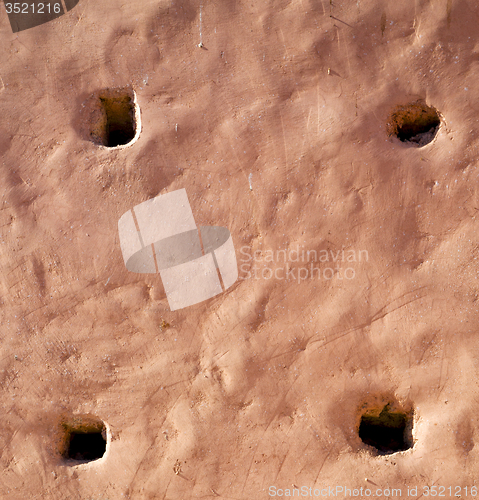 Image of yellow  in texture wall and  morocco africa abstract
