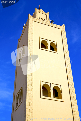 Image of  the history  symbol  in morocco  africa  minaret  