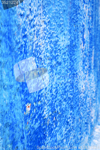 Image of blue  in  wall and  morocco africa abstract