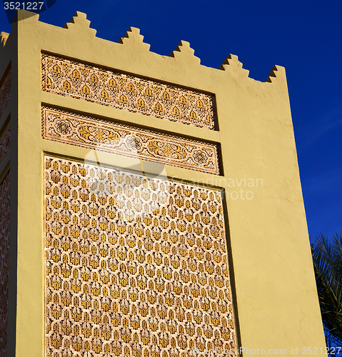 Image of  the history  symbol  in morocco  africa  minaret religion and  