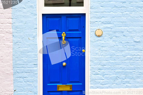 Image of notting hill in london  suburban    wall door 