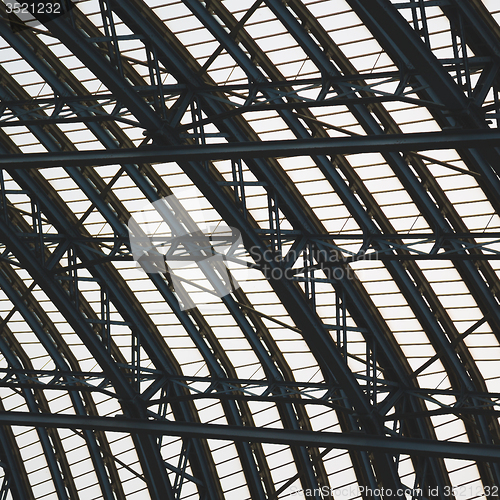 Image of abstract metal in englan london railing steel and background