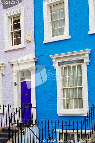 Image of notting hill in london england old suburban and antique     wall