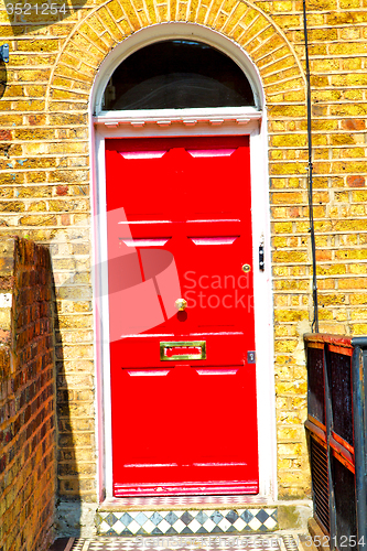 Image of notting  in london  suburban      wall door 