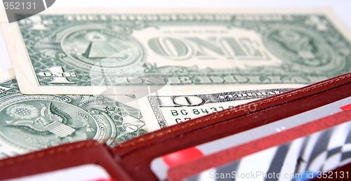 Image of Brown leather wallet