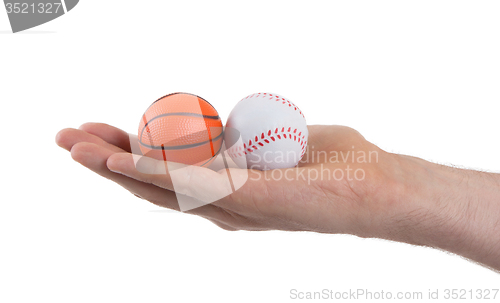 Image of Small toy balls isolated