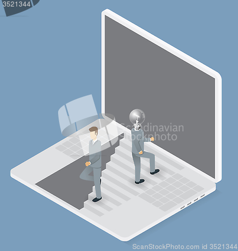Image of Vector Flat Isometric Idea Concept
