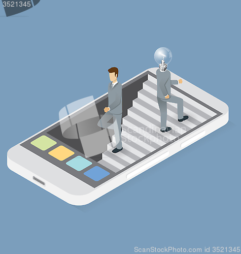 Image of Vector Flat Isometric Idea Concept