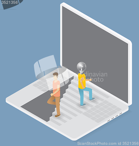 Image of Vector Flat Isometric Idea Concept