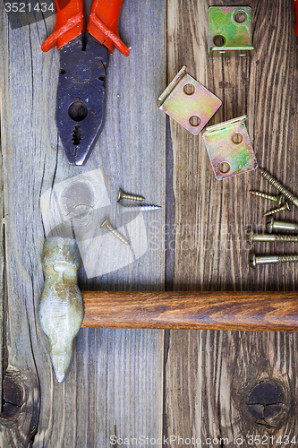 Image of old locksmith tools