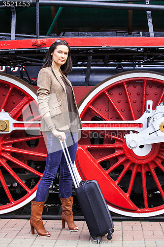 Image of retro journey for a pretty lady