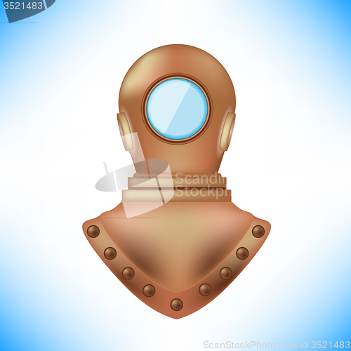 Image of Old Metal Diving Helmet