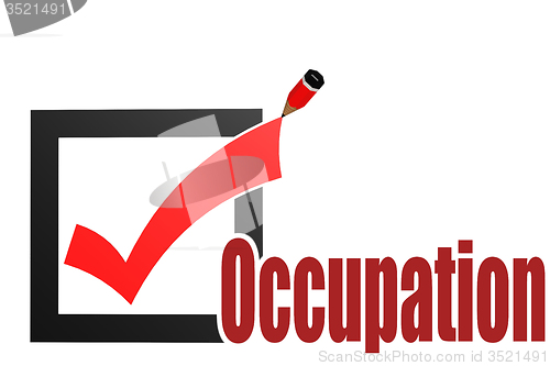 Image of Check mark with occupation word