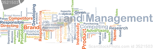 Image of Brand management background concept