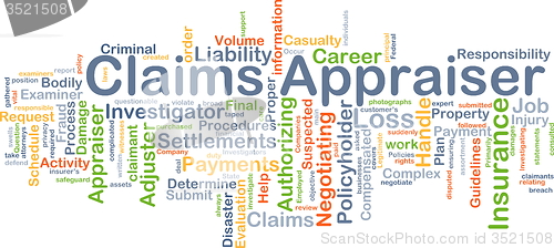 Image of Claim appraiser background concept