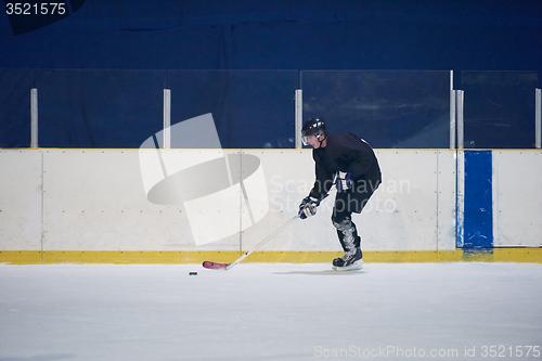 Image of ice hockey player in action