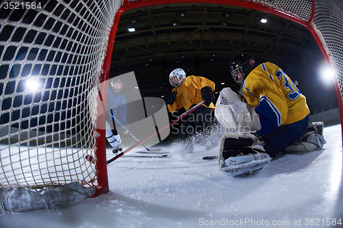 Image of ice hockey goalkeeper